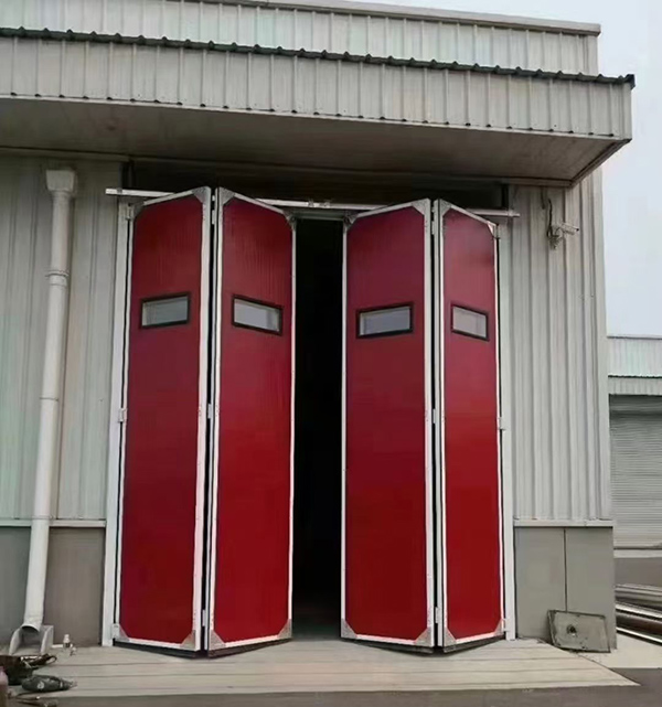 扶风工业折叠门在大型装配车间出入口的应用实例